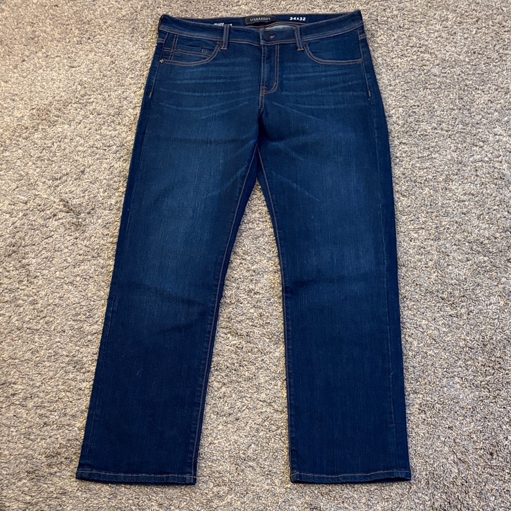 Liverpool Jeans Company Men's Deep Indigo Straight Jeans